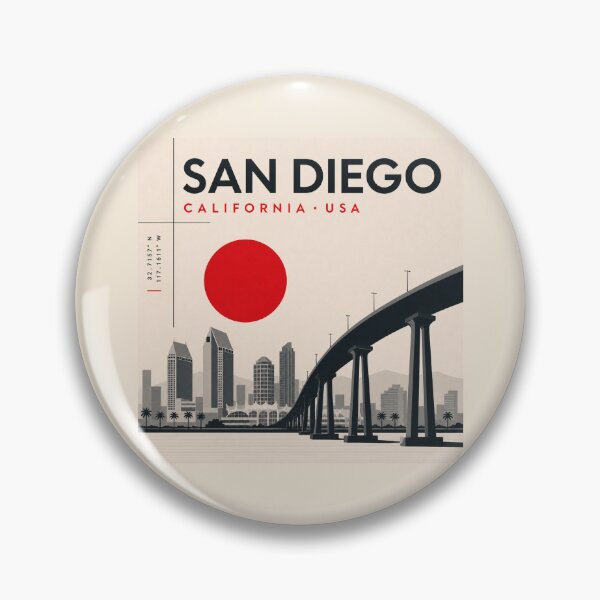Item preview, San Diego swiss style poster designed and sold by CMYKStudio.