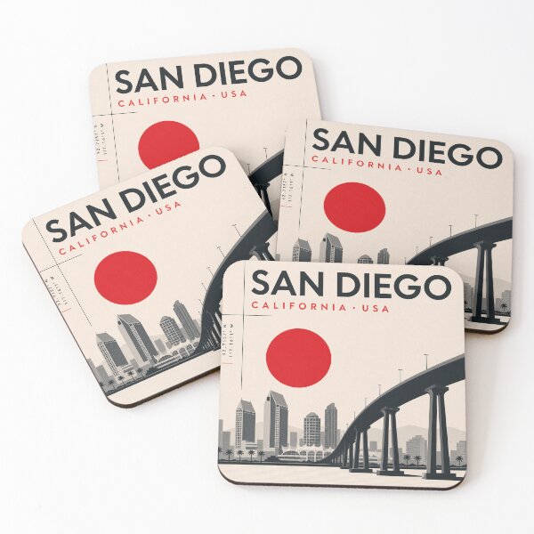 Item preview, San Diego swiss style poster designed and sold by CMYKStudio.