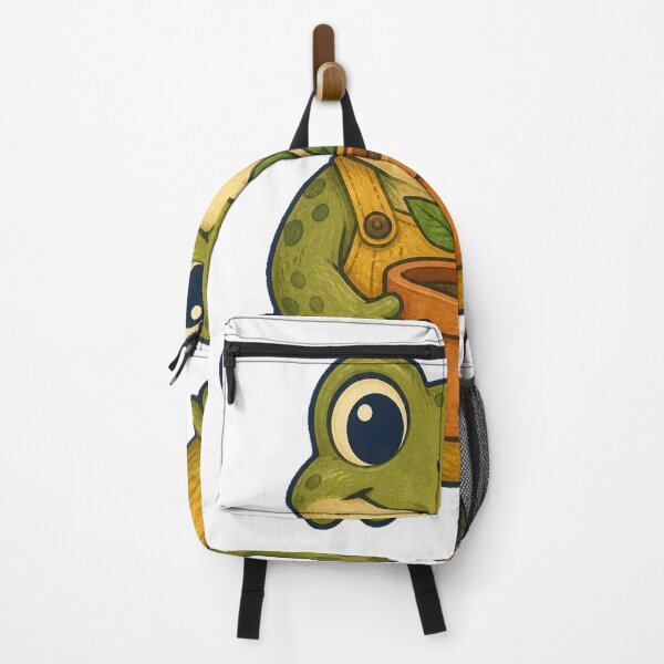 Item preview, Cozy Garden Frog With Little Sprout designed and sold by Quantum Doodle Studio.