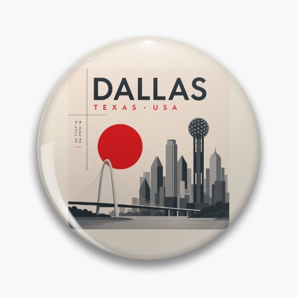 Item preview, Dallas swiss style poster designed and sold by CMYKStudio.