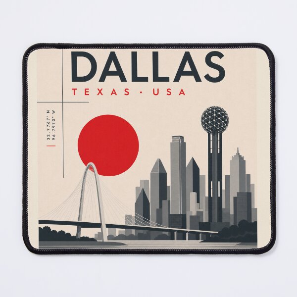 Item preview, Dallas swiss style poster designed and sold by CMYKStudio.