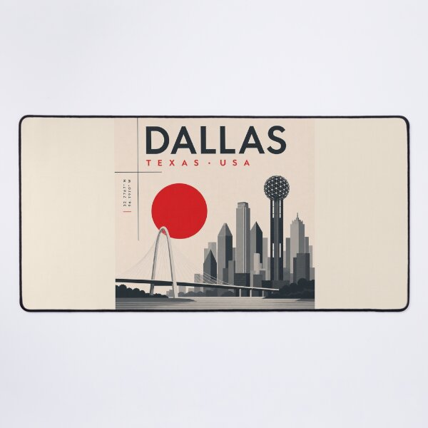 Item preview, Dallas swiss style poster designed and sold by CMYKStudio.