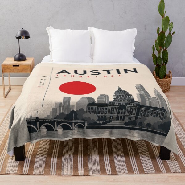 Item preview, Austin swiss style poster designed and sold by CMYKStudio.