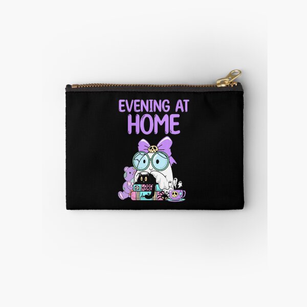 Item preview, Spooky ghost with books and black cat designed and sold by BigfeetLittlepaws.