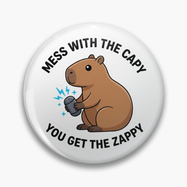 Item preview, Mess With The Capy You Get The Zappy Funny Taser Capybara designed and sold by raedattia.