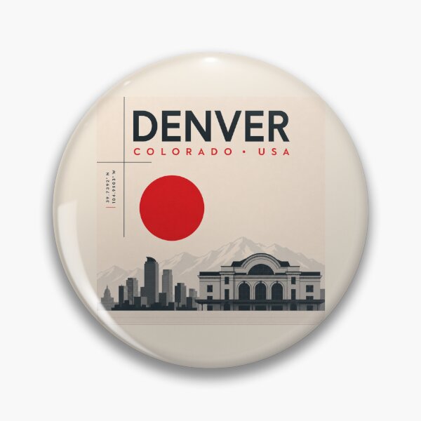 Item preview, Denver swiss style poster designed and sold by CMYKStudio.