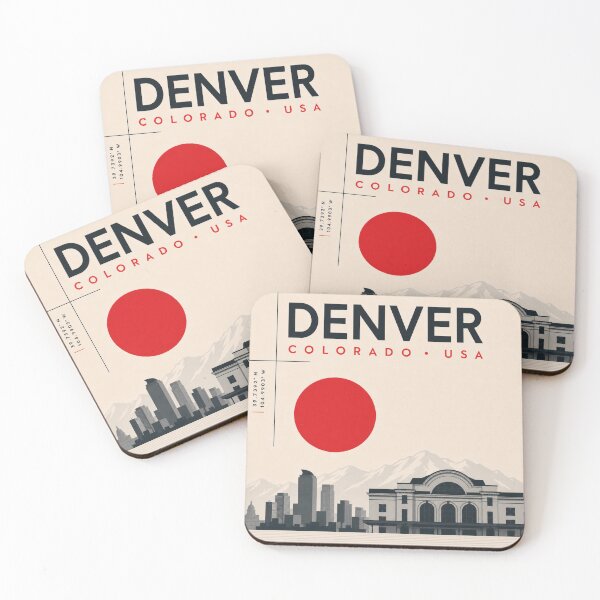 Item preview, Denver swiss style poster designed and sold by CMYKStudio.