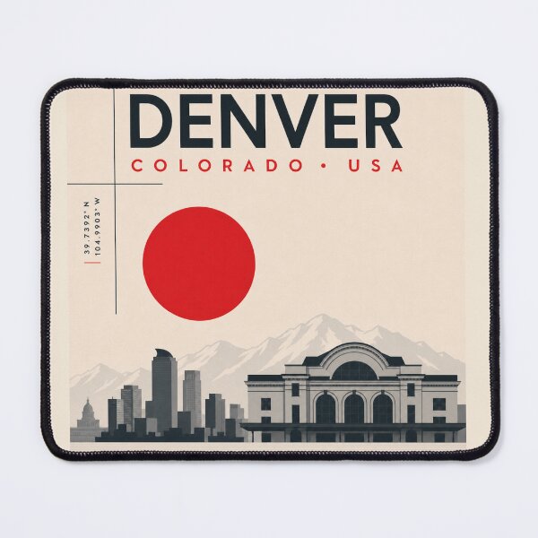 Item preview, Denver swiss style poster designed and sold by CMYKStudio.
