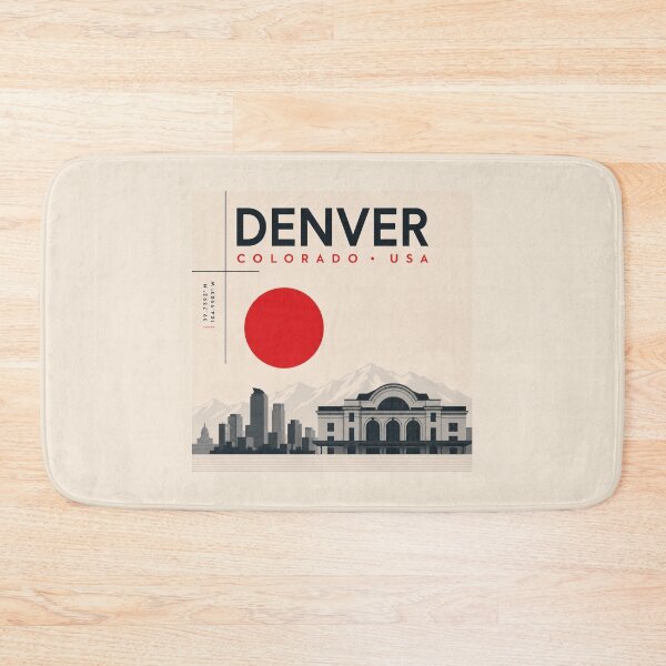 Item preview, Denver swiss style poster designed and sold by CMYKStudio.