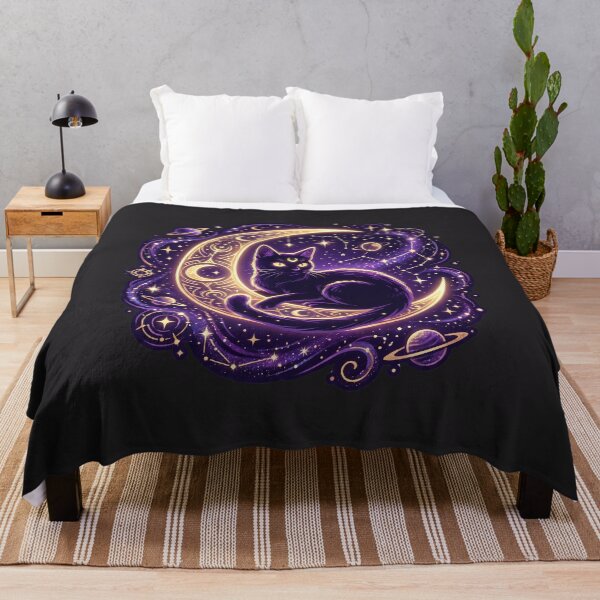 Item preview, Celestial Crescent Moon Cat designed and sold by Dream054521910.