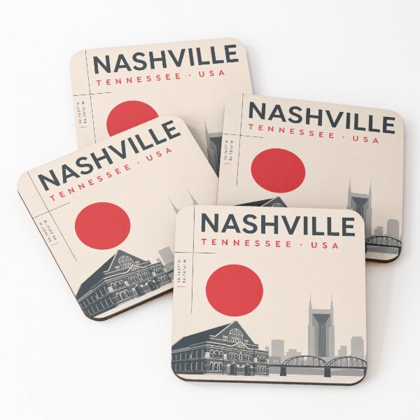 Item preview, Nashville swiss style poster designed and sold by CMYKStudio.