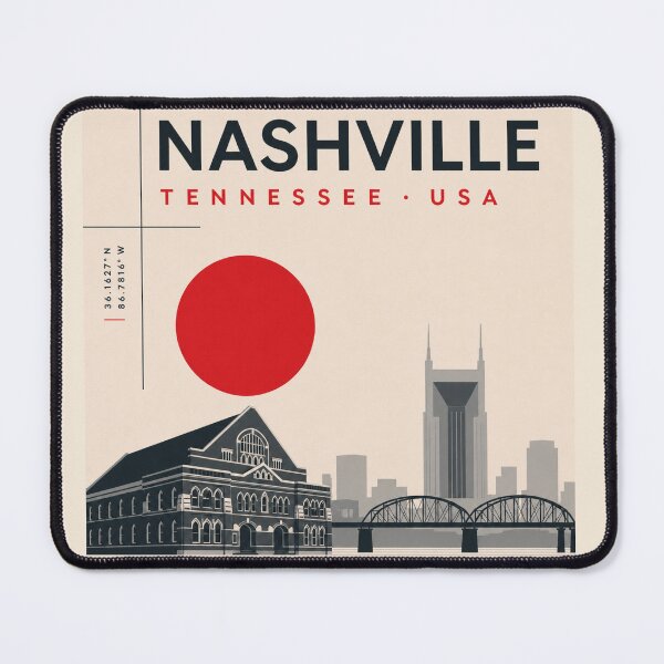 Item preview, Nashville swiss style poster designed and sold by CMYKStudio.