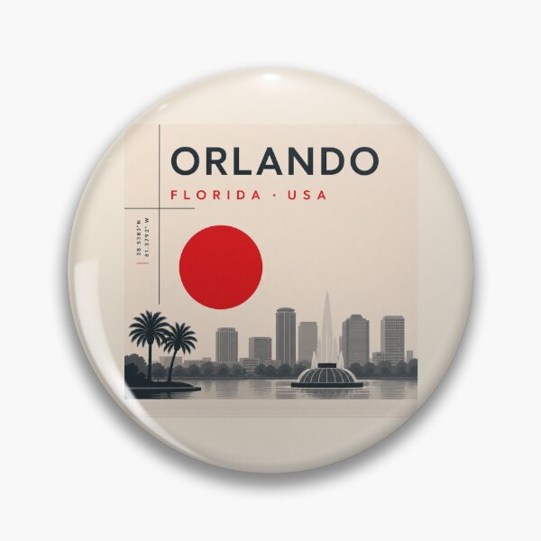 Item preview, Orlando swiss style poster designed and sold by CMYKStudio.