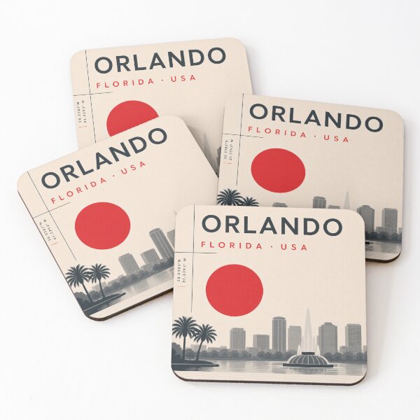 Item preview, Orlando swiss style poster designed and sold by CMYKStudio.
