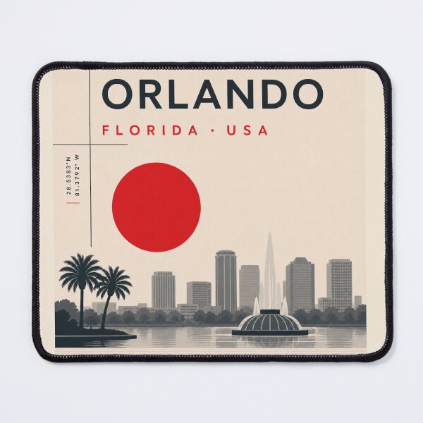 Item preview, Orlando swiss style poster designed and sold by CMYKStudio.