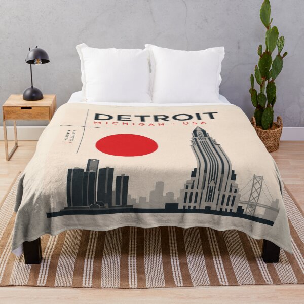 Item preview, Detroit swiss style poster designed and sold by CMYKStudio.