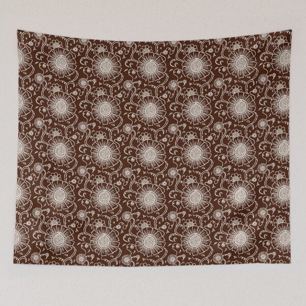 Item preview, Cream floral vines designed and sold by Studio Ukiyo.