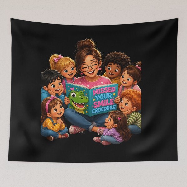 Item preview, Missed Your Smile Crocodile A Fun Design For Kids and School designed and sold by Crystal-Tree.