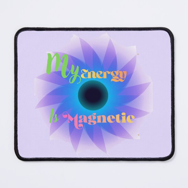 Item preview, My Energy is Magnetic Purple Floral Sacred Art designed and sold by NikBrin Prevail .