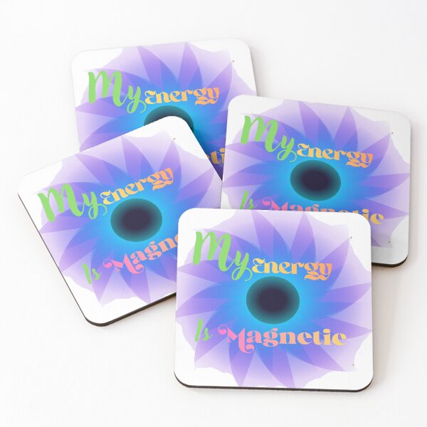 Item preview, My Energy is Magnetic Purple Floral Sacred Art designed and sold by NikBrin Prevail .