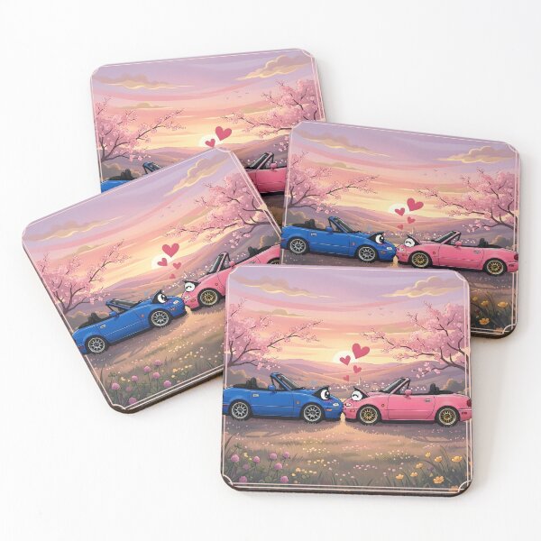 Item preview, Bumper-to-Bumper: Cute NA Miata Couple designed and sold by MiataYougester.