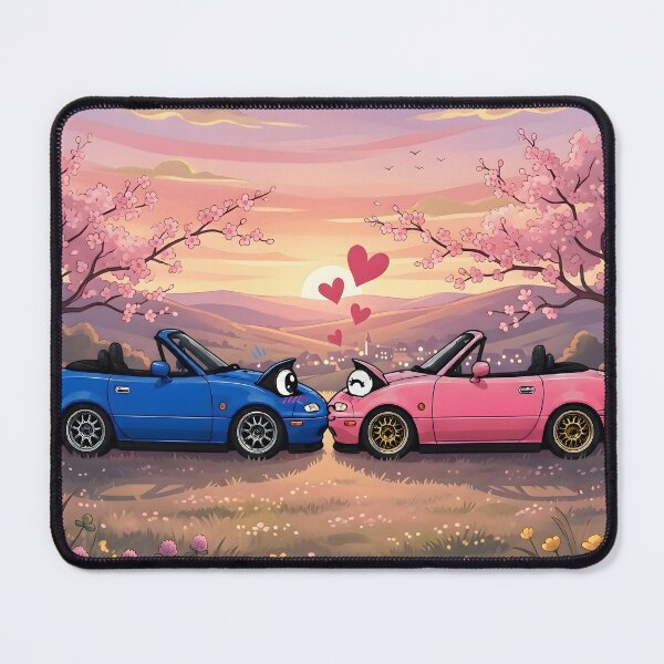 Item preview, Bumper-to-Bumper: Cute NA Miata Couple designed and sold by MiataYougester.