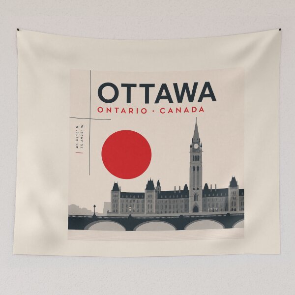 Item preview, Ottawa swiss style poster designed and sold by CMYKStudio.