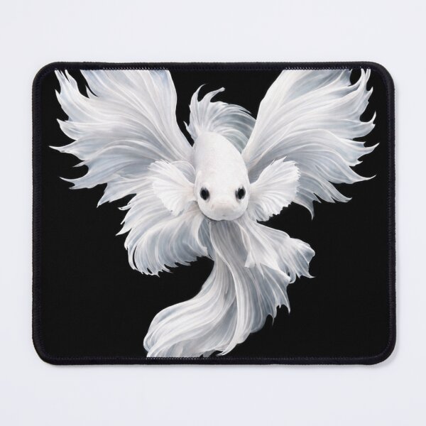Item preview, Elegant Flowing Siamese Fighting Fish Art designed and sold by Einkstudio.