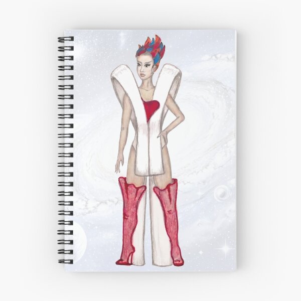 Item preview, Gia Avant Garde Fire Superhero Character Sketch  designed and sold by BloomingPiscesArt.