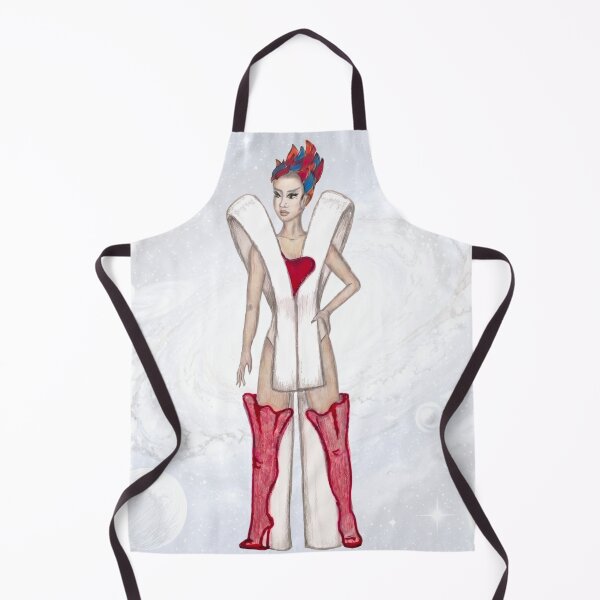 Item preview, Gia Avant Garde Fire Superhero Character Sketch designed and sold by BloomingPiscesArt.