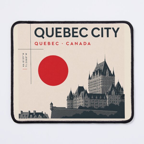 Item preview, Quebec City swiss style poster designed and sold by CMYKStudio.