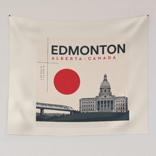 Item preview, Edmonton swiss style poster designed and sold by CMYKStudio.