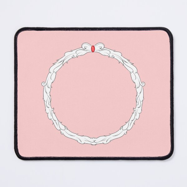 Item preview, Round Vintage Feather Frame with Red Ruby Gem Decor designed and sold by ubborn.