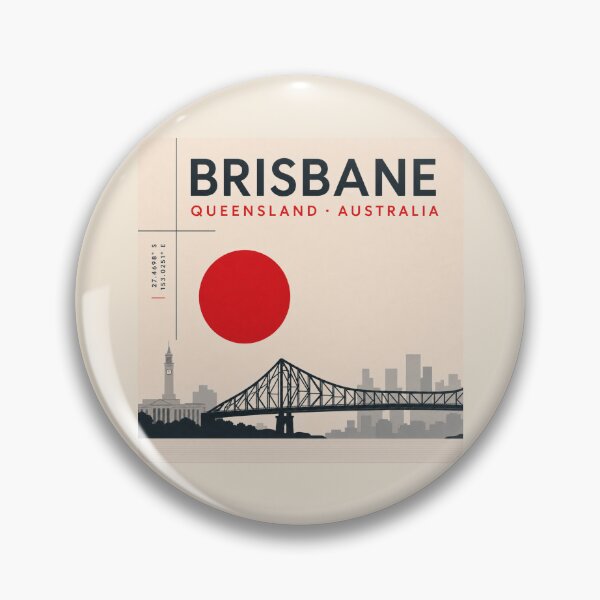 Item preview, Brisbane swiss style poster designed and sold by CMYKStudio.