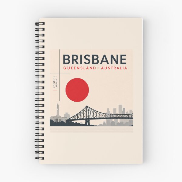 Item preview, Brisbane swiss style poster designed and sold by CMYKStudio.