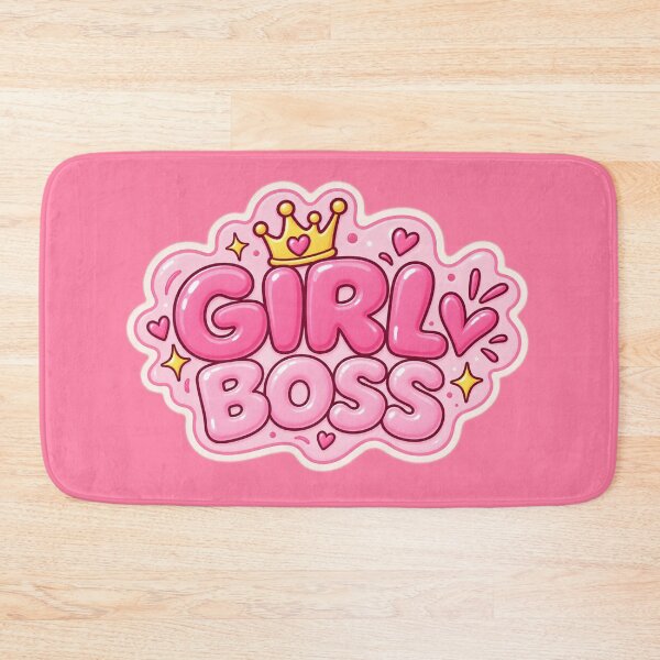 Item preview, Girl Boss Pink Crown – Cute Kawaii Motivational Sticker - Pink Girlboss Modern Sticker designed and sold by StickyDelights.