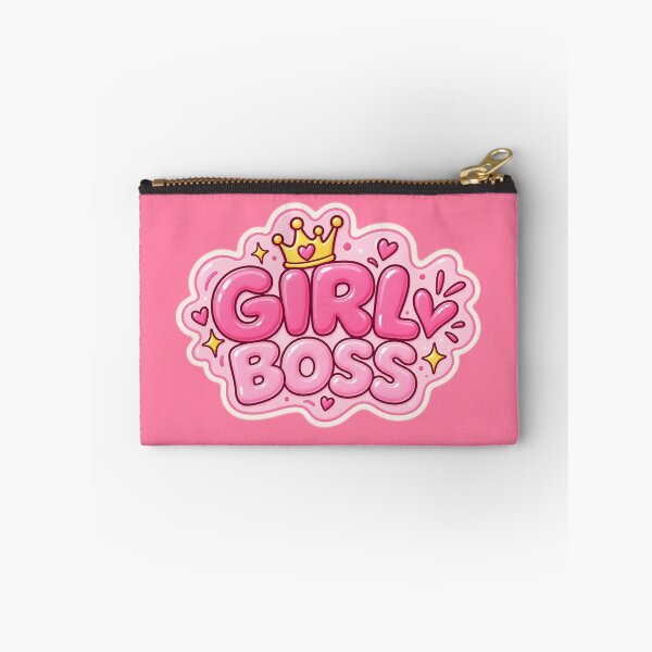 Item preview, Girl Boss Pink Crown – Cute Kawaii Motivational Sticker - Pink Girlboss Modern Sticker designed and sold by StickyDelights.