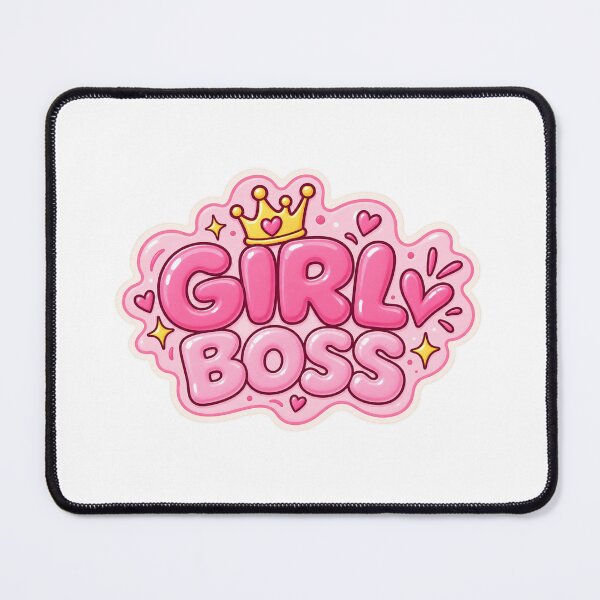 Item preview, Girl Boss Pink Crown – Cute Kawaii Motivational Sticker - Pink Girlboss Modern Sticker designed and sold by StickyDelights.