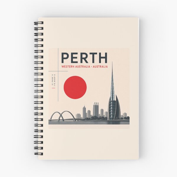 Item preview, Perth swiss style poster designed and sold by CMYKStudio.