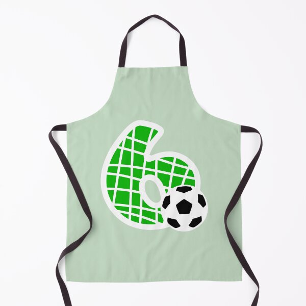 Item preview, Football Number 6 Green Six No #6 designed and sold by Jeallan Designs.