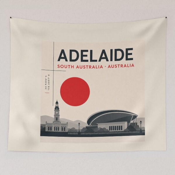 Item preview, Adelaide swiss style poster designed and sold by CMYKStudio.