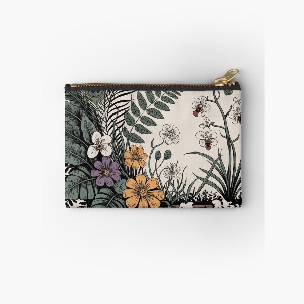 Item preview, Boho Peacock Feather Floral Illustration Print designed and sold by NuvoraNest.