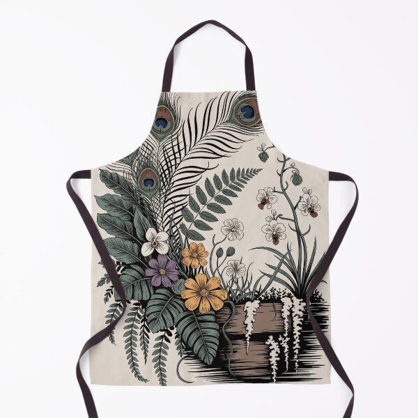 Item preview, Boho Peacock Feather Floral Illustration Print designed and sold by NuvoraNest.