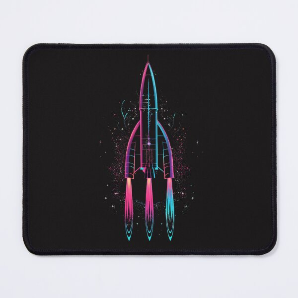 Item preview, A retro-style rocket silhouette to start with designed and sold by RetroWaveArtCo.
