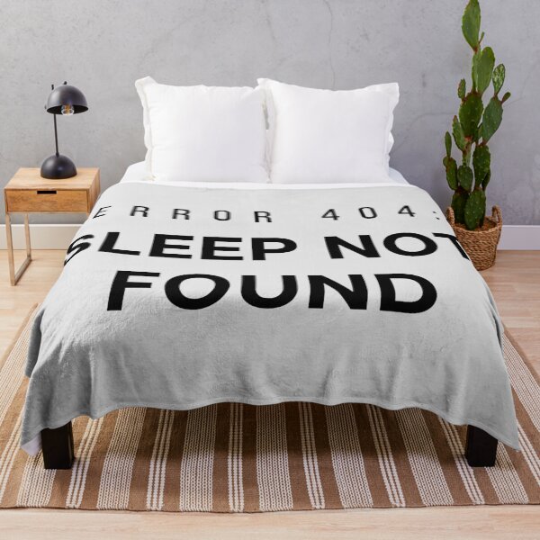 Item preview, Error 404 Sleep Not Found - Funny Tech Humor Gift for Programmers and Night Owls designed and sold by Hello Hobbies.