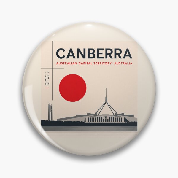 Item preview, Canberra swiss style poster designed and sold by CMYKStudio.
