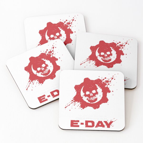 Item preview, Gears of War E Day Crimson Omen Skull Splatter designed and sold by sdefrt.