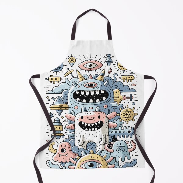 Item preview, Whimsical Cosmic Monster Doodle Art designed and sold by Romgora.