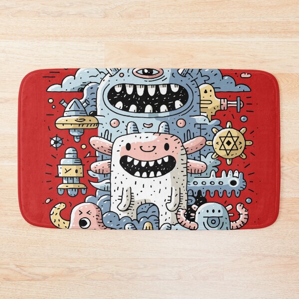 Item preview, Whimsical Cosmic Monster Doodle Art designed and sold by Romgora.