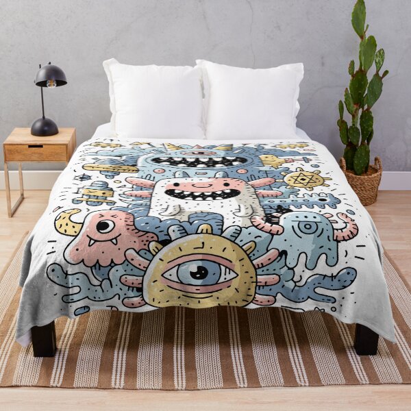 Item preview, Whimsical Cosmic Monster Doodle Art designed and sold by Romgora.